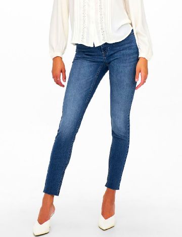 Blugi Jacqueline de Yong, albastru