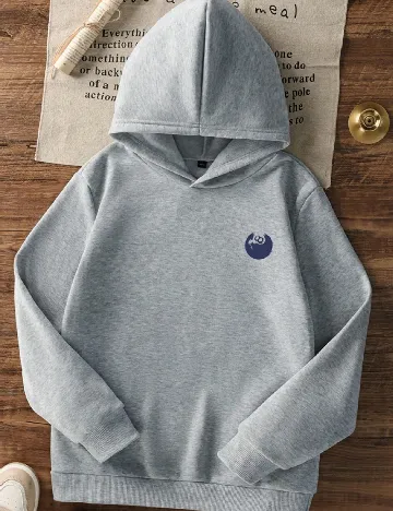 Hanorac Shein Kids, gri Gri