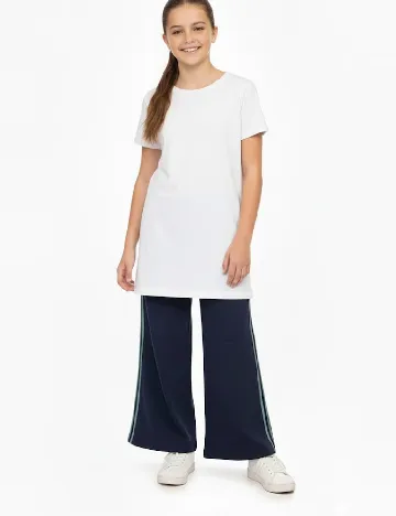 Pantaloni Zara, bleumarin Albastru