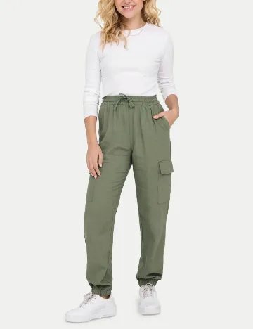 Pantaloni Only, verde Verde