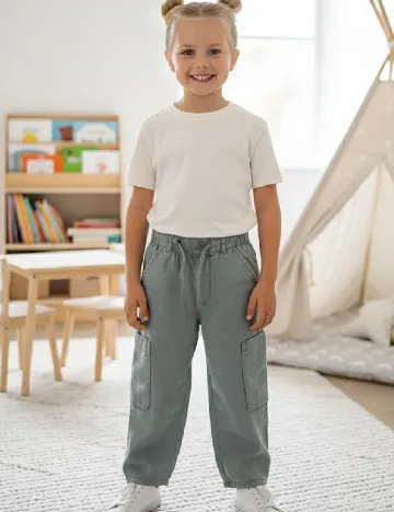 Pantaloni Zara, turcoaz Albastru