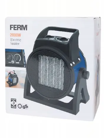 Radiator Ceramic Electric, 2000W FERM, negru Negru