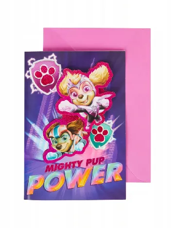 Felicitare A5 Patrula Catelusilor, mix culori Mix culori