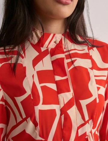 Rochie lunga Only, portocaliu/crem