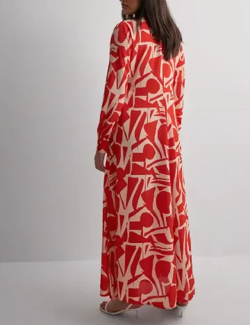 Rochie lunga Only, portocaliu/crem Portocaliu