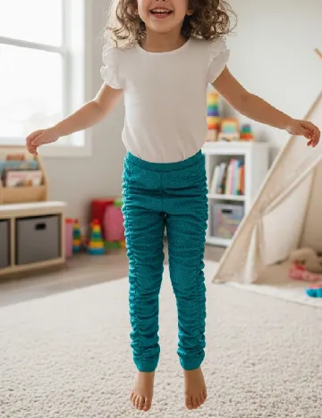 Pantaloni Zara, albastru Albastru