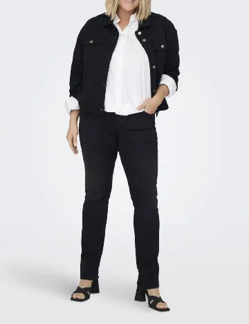 Blugi Only Carmakoma, negru Negru