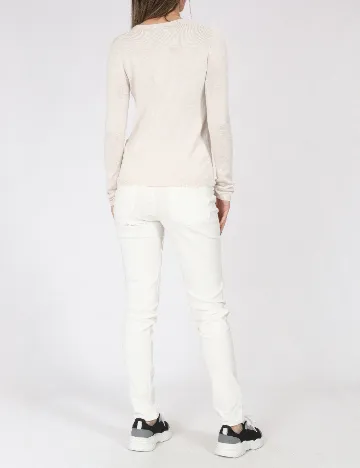 Pantaloni Jacqueline de Yong, alb Alb