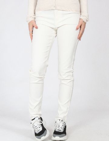 Pantaloni Jacqueline de Yong, alb