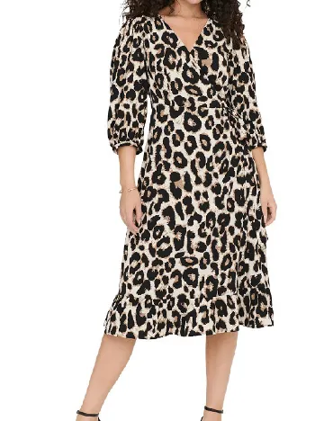 Rochie medie Only, animal print Animal print