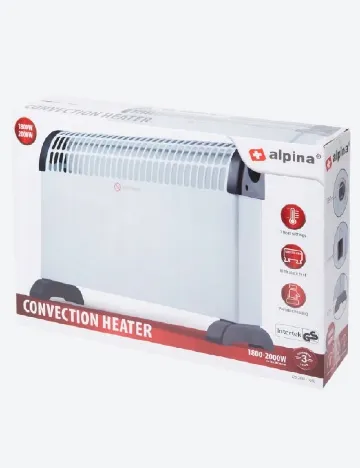 Convector 1800-2000W 220-240V Alpina, alb Alb