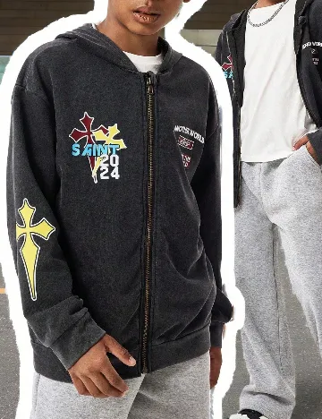 Hanorac Shein Kids, gri Gri