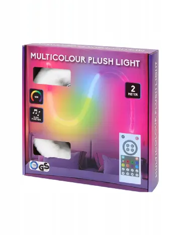 Banda LED de pluș cu telecomandă ACTION, mix culori Mix culori