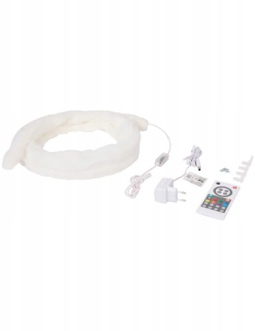 Banda LED de pluș cu telecomandă ACTION, mix culori