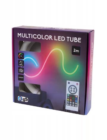 Furtun LED cu telecomandă ACTION, mix culori