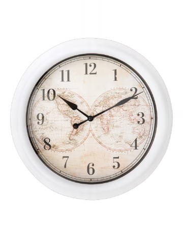 Ceas de perete ACTION, alb