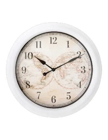 Ceas de perete ACTION, alb Alb