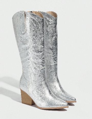 Cizme SHEIN, argintiu