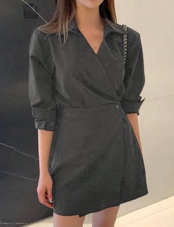 Rochie scurta Dazy, gri