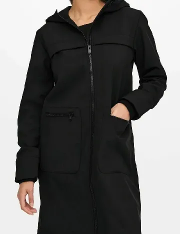 Geaca impermeabila Jacqueline de Yong, negru Negru