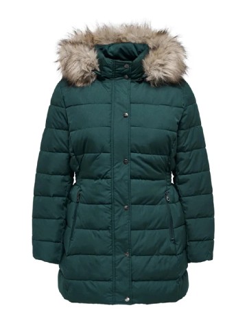 Geaca Only Carmakoma, verde