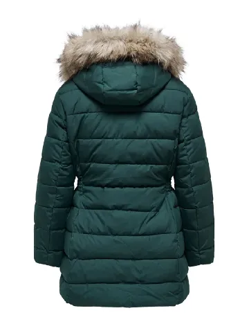 Geaca Only Carmakoma, verde Verde