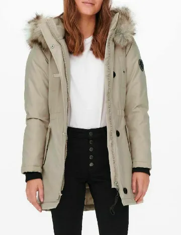 Geaca Only, crem Crem