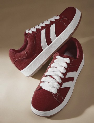 Adidasi Cuccoo, visiniu/alb