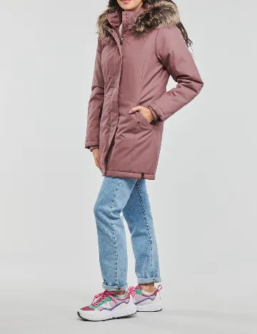 Geaca Only, roz pudra inchis Roz