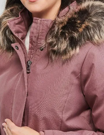 Geaca Only, roz pudra inchis Roz