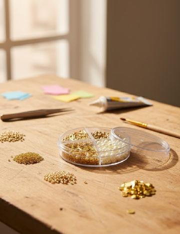 Decoratiuni artizanale Hobby Flora, auriu