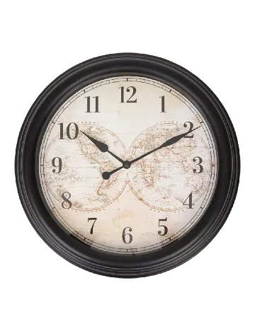 Ceas de perete ACTION, negru Negru