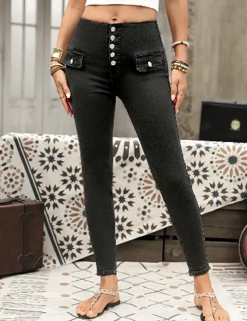 Blugi SHEIN, negru Negru