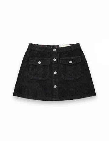 Fusta Zara, negru Negru