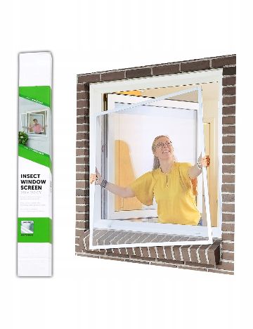 Plasă de țânțari pentru fereastră Schou, alb