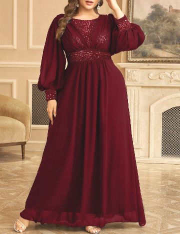 Rochie lunga SHEIN CURVE, rosu