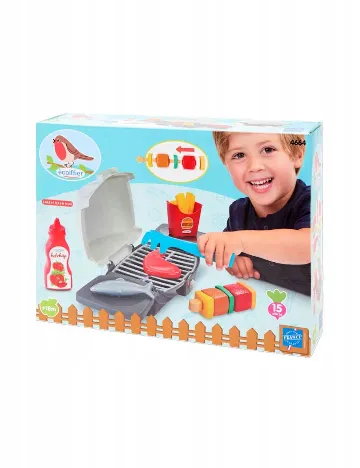 Gratar de jucarie cu accesorii Ecoiffier, mix culori Mix culori