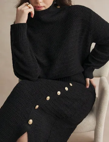 Compleu SHEIN CURVE, negru Negru