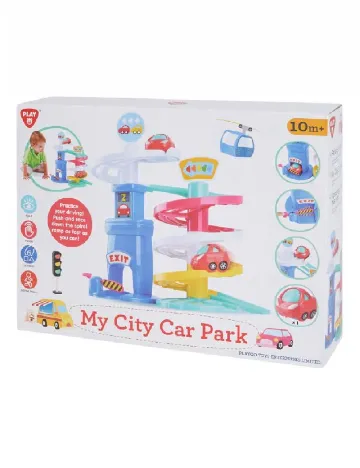 Set parcare auto multietajata Playgo, mix culori Mix culori