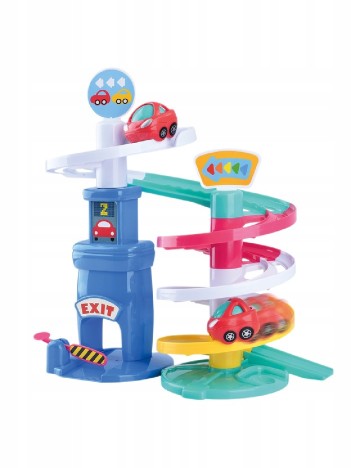 Set parcare auto multietajata Playgo, mix culori