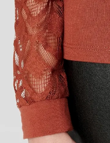 Bluza Only Carmakoma, caramiziu Maro