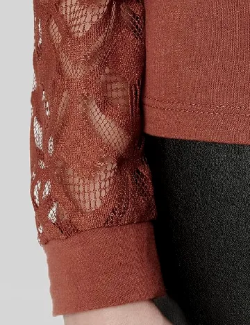 Bluza Only Carmakoma, caramiziu Maro