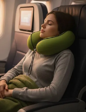 Perna de gat pentru calatorie ACTION, verde Verde