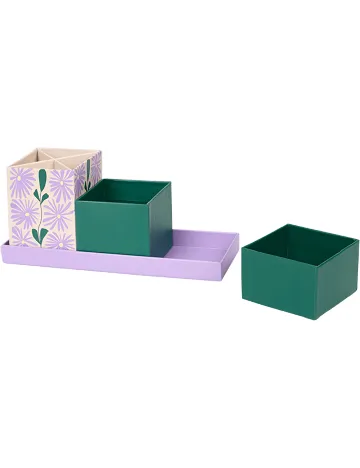 Organizator pentru birou AVEC, mix culori Mix culori