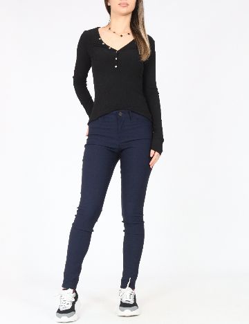 Pantaloni Jacqueline de Yong, bleumarin