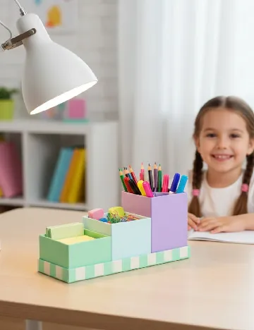 Organizator pentru birou AVEC, mix culori Mix culori