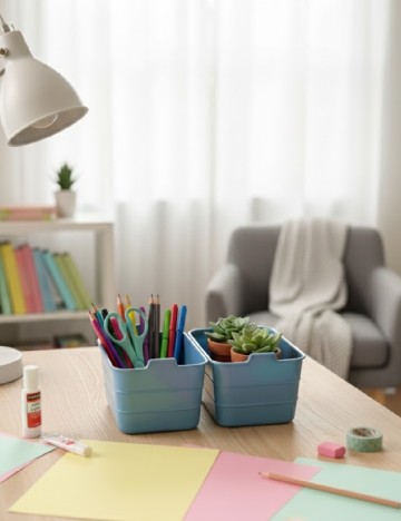 Set organizatoare 2 bucati STARPLAST, albastru