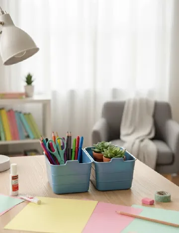 Set organizatoare 2 bucati STARPLAST, albastru Albastru