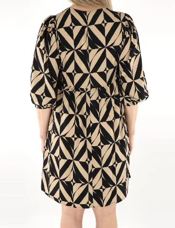 Rochie scurta Jacqueline de Yong, negru/crem