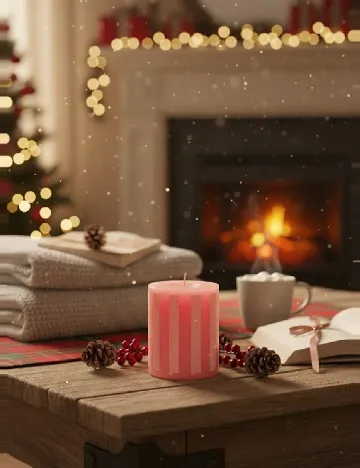 Lumanare decorativa AVEC, roz Roz